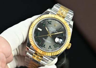 41mm 3235 Movement Sapphire Crystal Glass TT Gold with Grey Dial Jubilee Datejust Watches